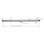 SIŁOWNIK CYLINDER HYDRAULICZNY TŁOK 70x40 SKOK 490